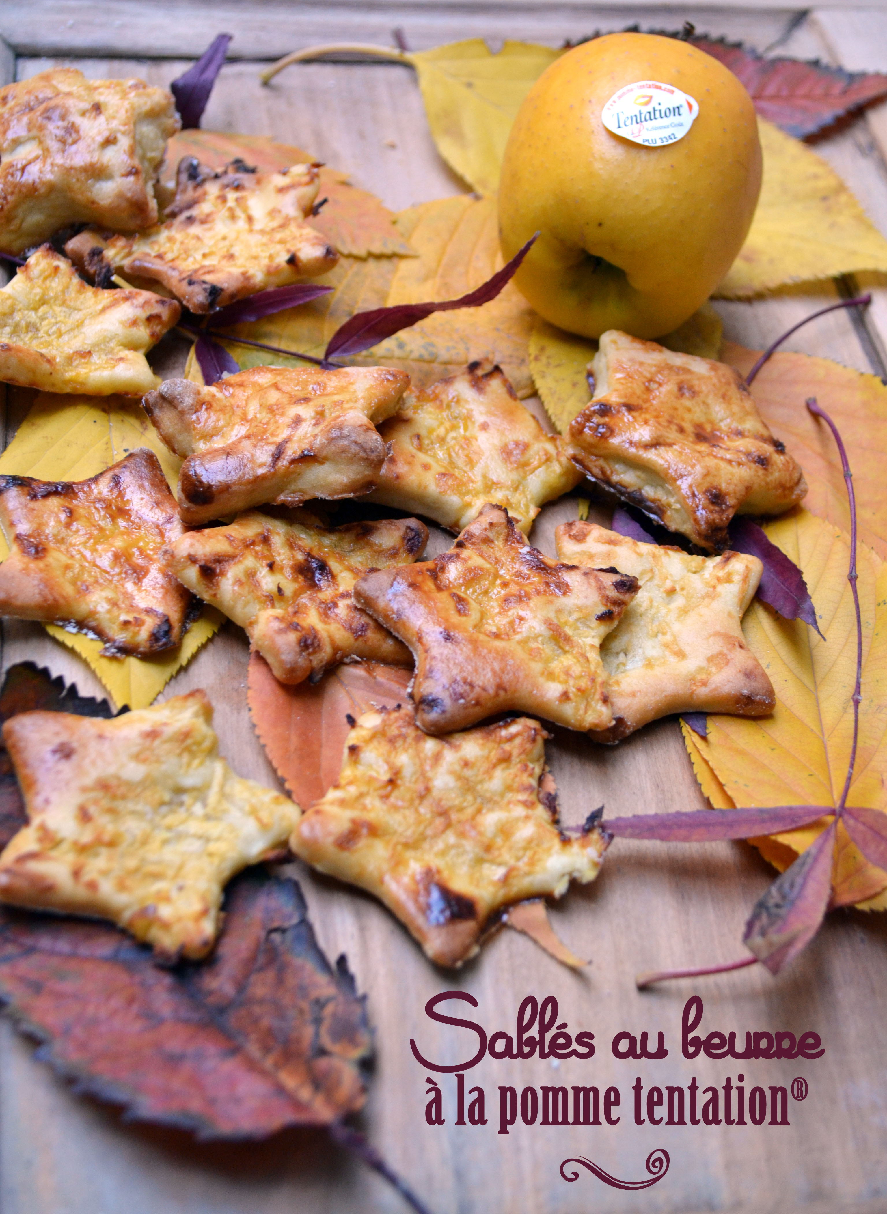 Sablés au beurre à la pomme tentation®