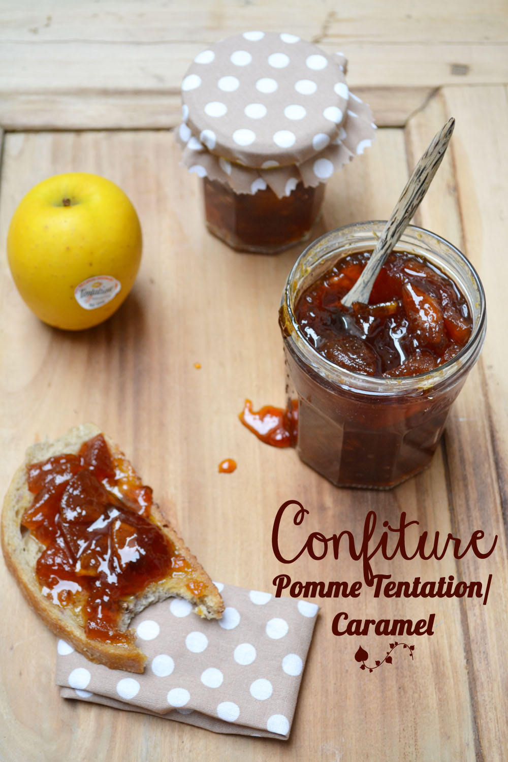 Confiture de pomme tentation® au caramel - Envie d'apéro