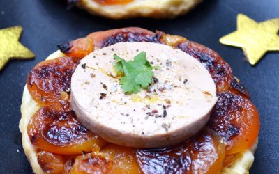 Tatin de foie gras aux abricots