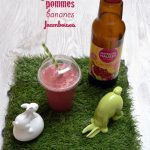 Smoothie grenade, pommes, banane et framboise