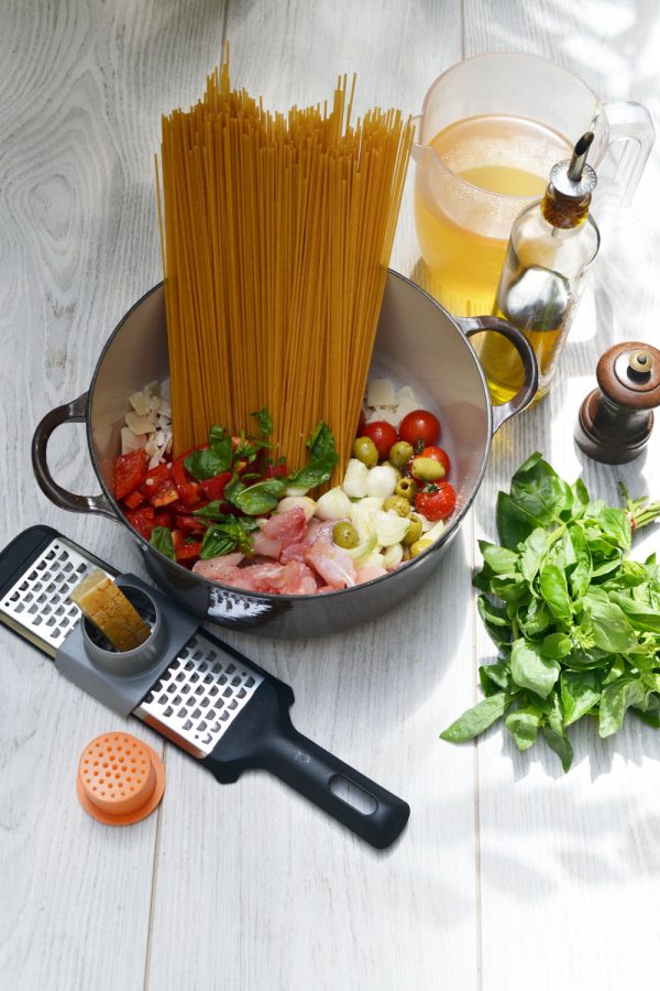 One pan pasta de lapin