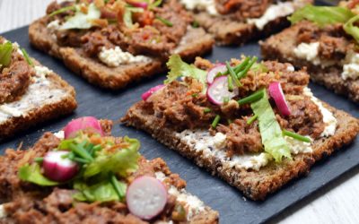 Tartines d’émietté de canard Cuisiné