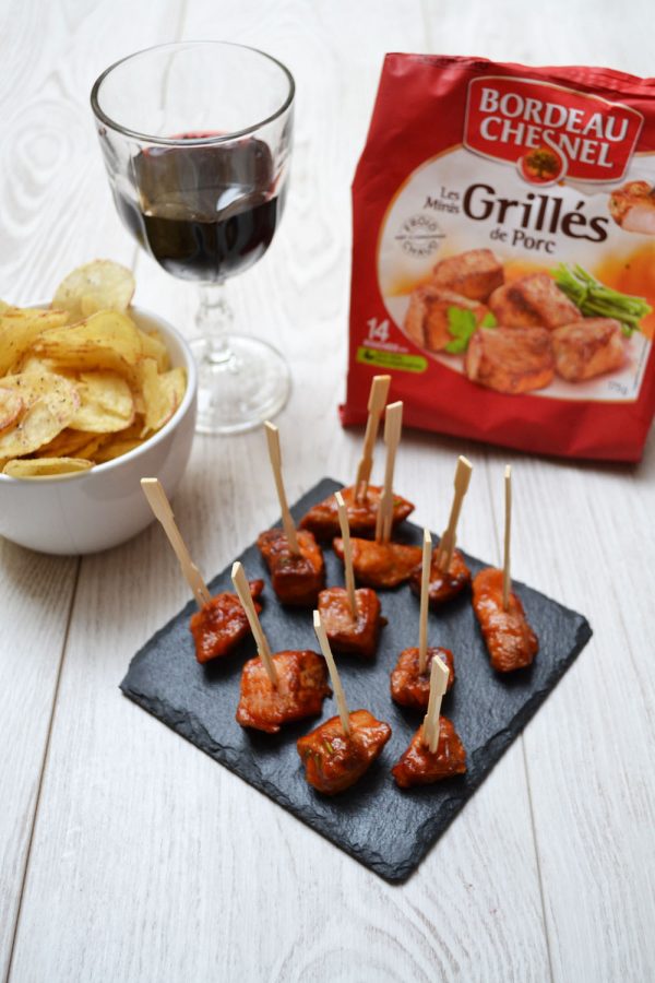 Mini grillés de porc au miel