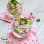 Verrine rose et verte