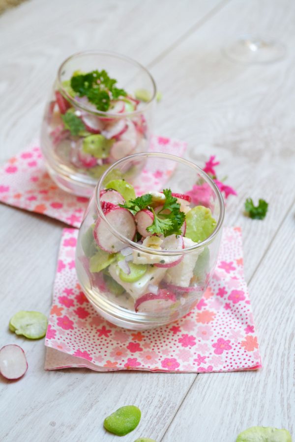 Verrine rose et verte