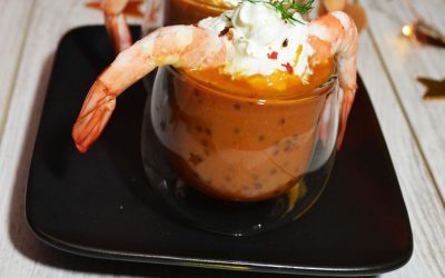 Bisque de homard aux perles du japon