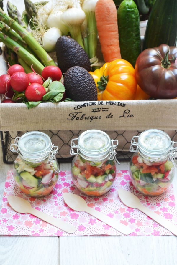 Mini Salades Jar #FraîchAttitude