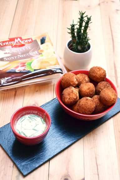 Croquettes de patate douce à la Raclette Entremont