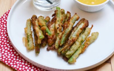 Tempura de haricots verts