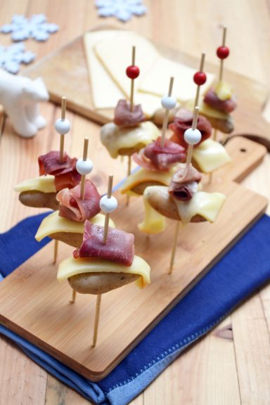 Brochettes raclette