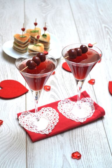 La cerise sur le gateau ! Cocktail de Saint Valentin