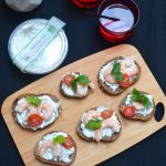 Tartines Tzatziki crevettes