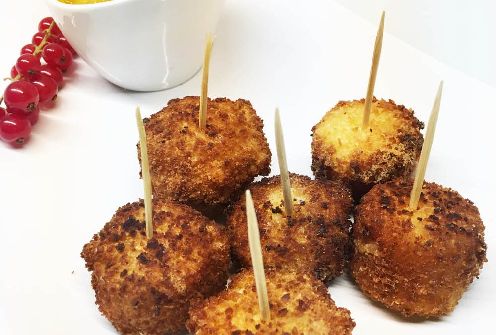 Cromesquis de St Nectaire et son chutney de poire