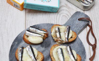 Crostinis de sardinettes et mozzarella minute