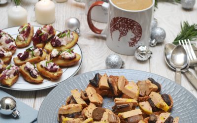 Idées d’apéro de Noël avec une jolie table casino