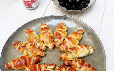 Mini-croissants à la tapenade verte