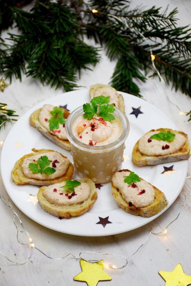 Toasts de mousse de crevettes ! Idéal pour les fêtes