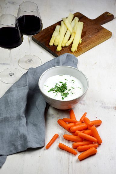 Dip de fromage blanc aux asperges