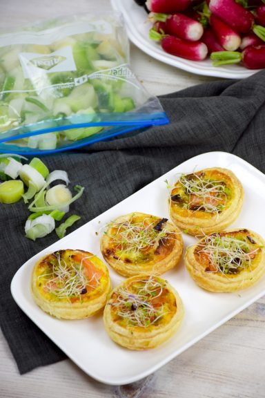 Recette de quiche poireaux saumon