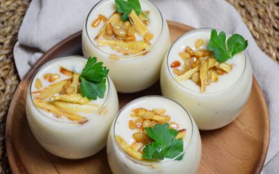 Soupe d’asperges des sables des Landes au parmesan