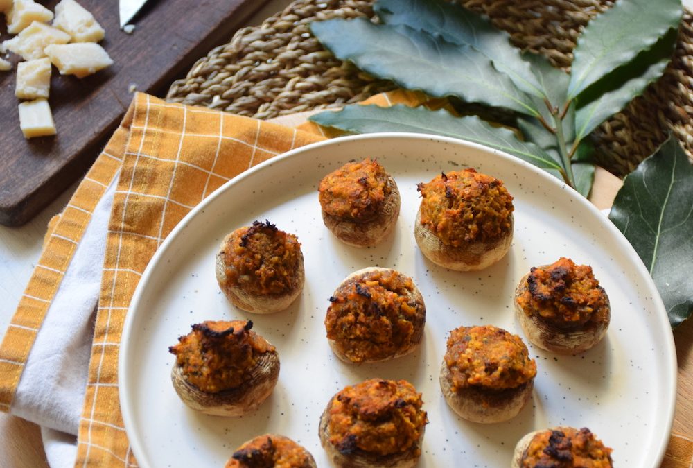 Champignons farcis à la tomate