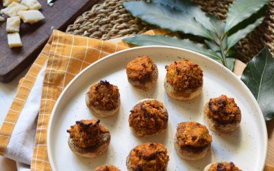 Champignons farcis à la tomate