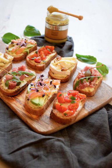 Bruschettas colorées