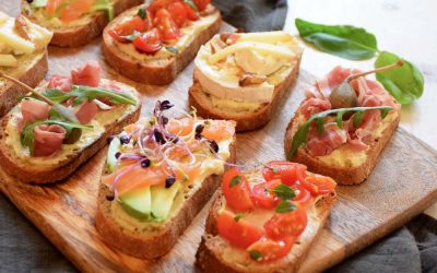 Bruschettas colorées