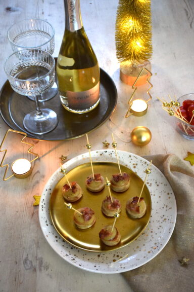 Canapés de boudin blanc