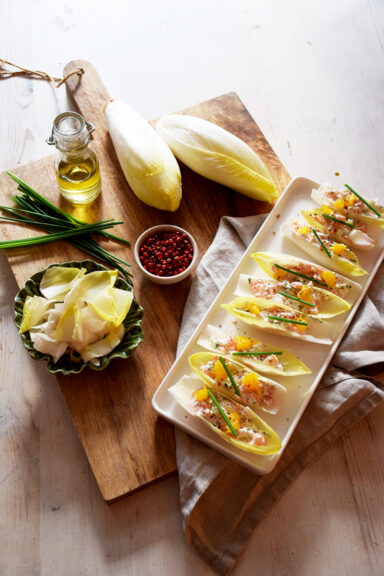 Bouchées endives et saumon